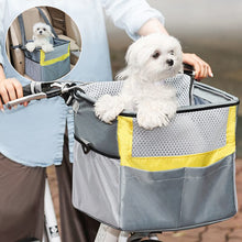 Load image into Gallery viewer, HiFuzzyPet 3-in-1 Removable Dog Bike Basket with Safety Buckle
