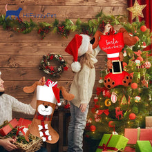 Load image into Gallery viewer, dog Christmas stockings with pet gifts
