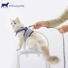 Load image into Gallery viewer, HiFuzzyPet Fashionable Cat Harness and Leash Set  - Escape Proof Cat Dog Walking Harness
