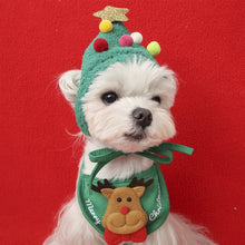 Load image into Gallery viewer, HiFuzzyPet Dog Christmas Hat and Bib Set
