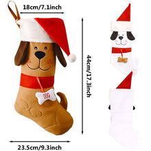 Load image into Gallery viewer, dog Christmas stockings size chart
