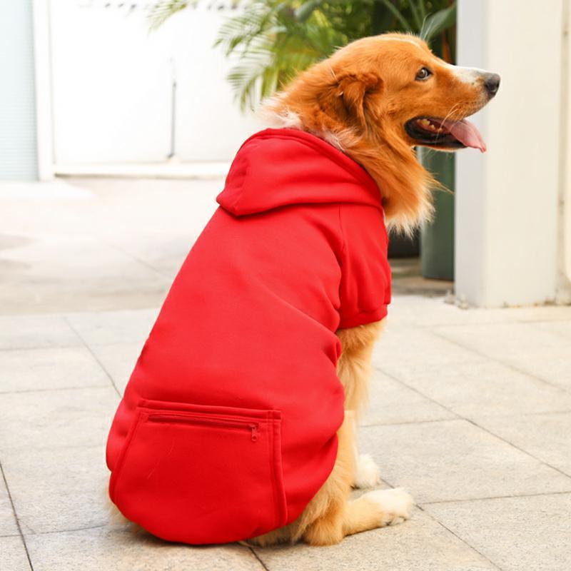 HiFuzzyPet Solid Color Dog Hoodies with Pocket