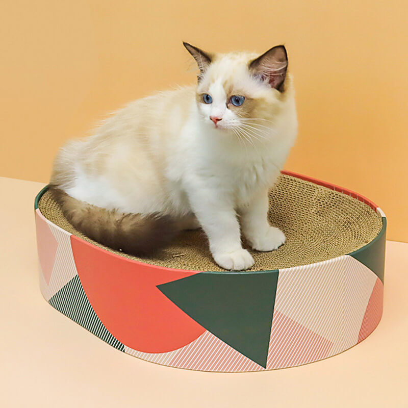 HiFuzzyPet Durable Cat Scratcher Cardboard Bed & Lounger