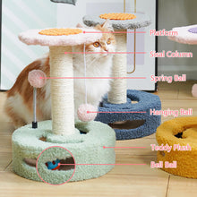 Load image into Gallery viewer, HiFuzzyPet Cute Sunflower Cat Tree for Scratching Climbing &amp; Sleeping
