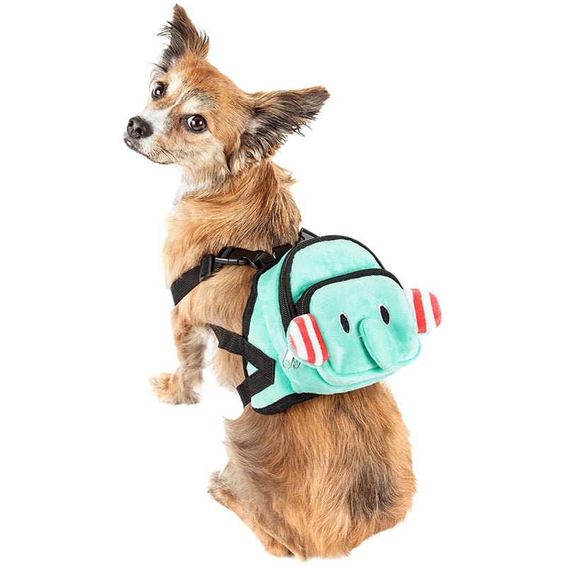 HiFuzzyPet Small Dog Hiking Backpack, Puppy Saddlebag