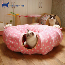 Load image into Gallery viewer, Foldable Cat Tunnel Toys with Central Mat
