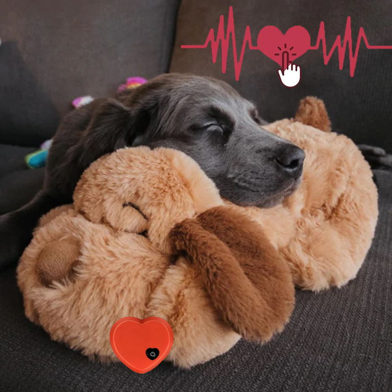 HiFuzzyPet Heartbeat Pet Plush Toy for Separation Anxiety
