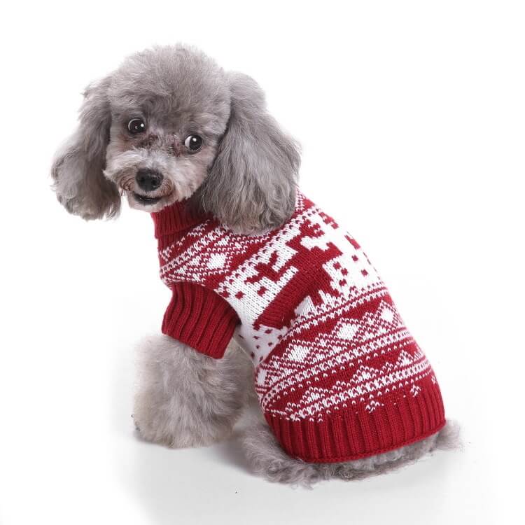 HiFuzzyPet Warm Christmas Dog Sweaters & Hoodies for Large & Small Dogs