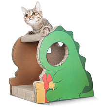Load image into Gallery viewer, HiFuzzyPet Dinosaur Corrugated Cat Scratching Board
