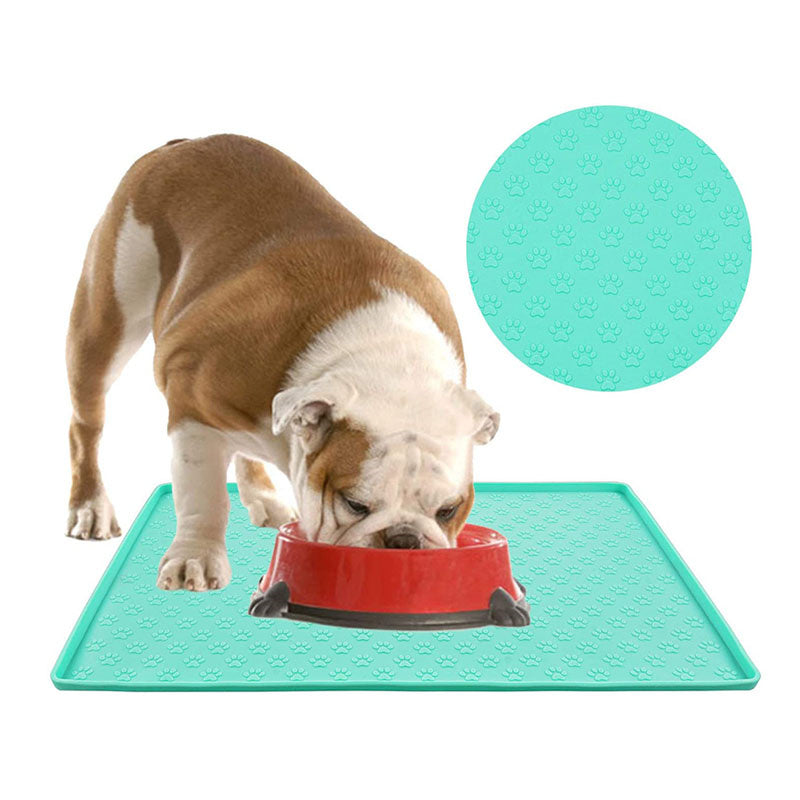 Non Slip Pet Feeding Mat Waterproof Dog Placemat for Small Animals