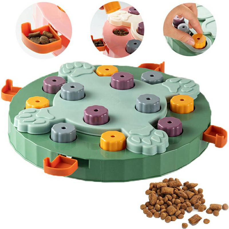 Dog & Cat Puzzle Toys Slow Feeder for IQ Training, Height Adjustable Dog  Treat Dispenser Pet Puzzle Feeder – HiFuzzyPet