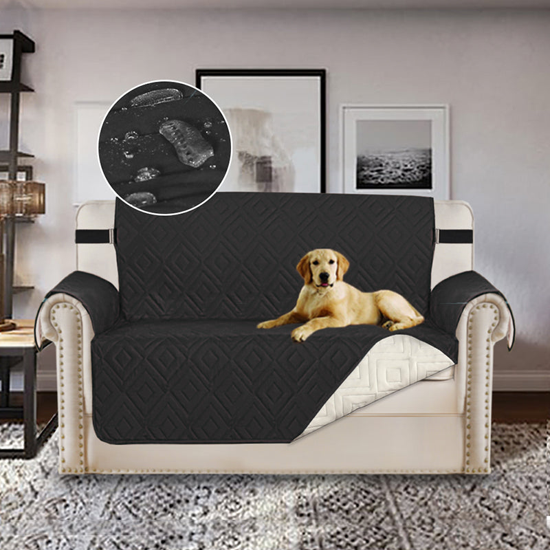 U-NICE HOME Large Sofa Cover Reversible Couch Cover for Dogs with Elastic  Straps