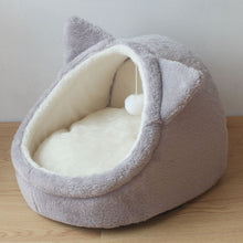 Load image into Gallery viewer, HiFuzzyPet Pet House Bed with Removable Cushion
