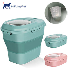 Load image into Gallery viewer, HiFuzzyPet Expandable Large Dog Food Storage Container
