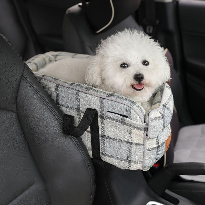 HiFuzzyPet Center Console Dog Car Seat