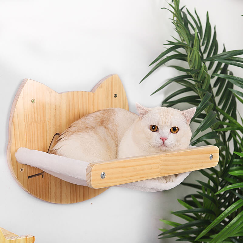 HiFuzzyPet Wall Mounted Cat Shelf for Playing, Climbing
