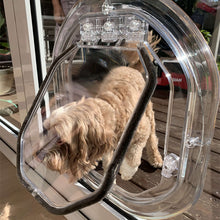 Load image into Gallery viewer, HiFuzzyPet 4 Locking Ways Cat Door For Patios Screen Door &amp; Windows
