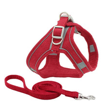 Load image into Gallery viewer, HiFuzzyPet Adjustable Outdoor Pet Harness with Reflective Oxford Material
