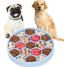 Load image into Gallery viewer, HiFuzzyPet Silicone Slow Feeder Dog Bowl with Suction Cup
