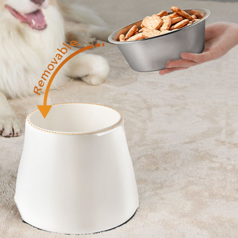 Dogit Elevated Dog Bowl, Stainless Steel Dog Food and Water Bowl