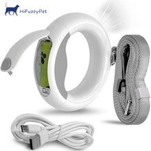 Load image into Gallery viewer, HiFuzzyPet LED Dog Leash with Hidden Garbage Bag Storage
