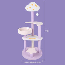 Load image into Gallery viewer, HiFuzzyPet Cat Tree With Scratching Post, Cat Tower For Indoor
