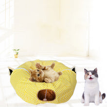 Load image into Gallery viewer, Foldable Cat Tunnel Toys with Central Mat
