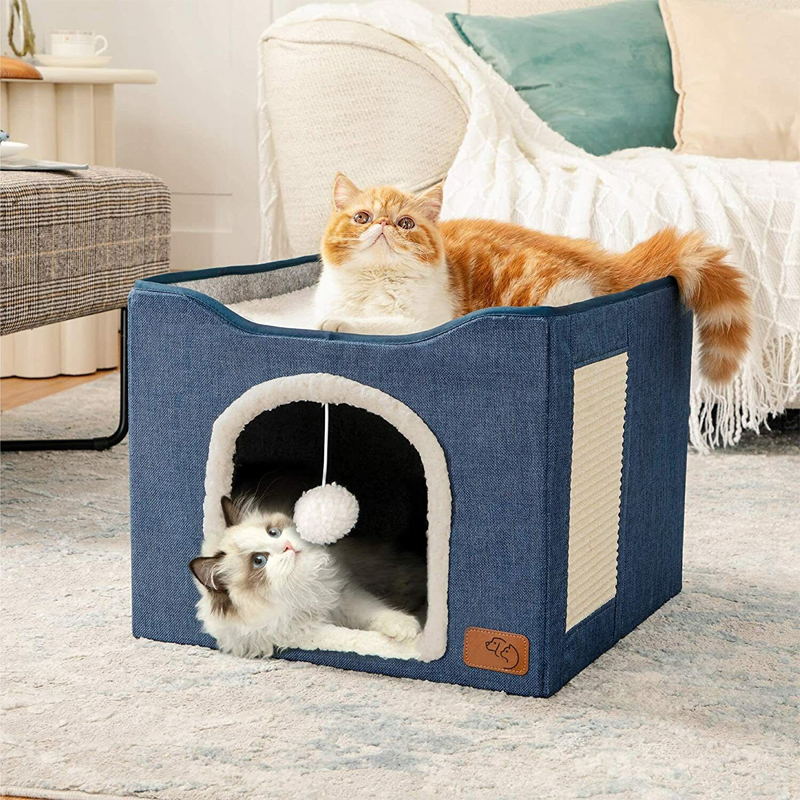 Indoor on sale cat bed