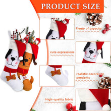 Load image into Gallery viewer, dog Christmas stockings details
