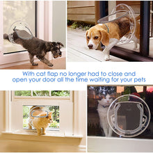 Load image into Gallery viewer, HiFuzzyPet 4 Locking Ways Cat Door For Patios Screen Door &amp; Windows
