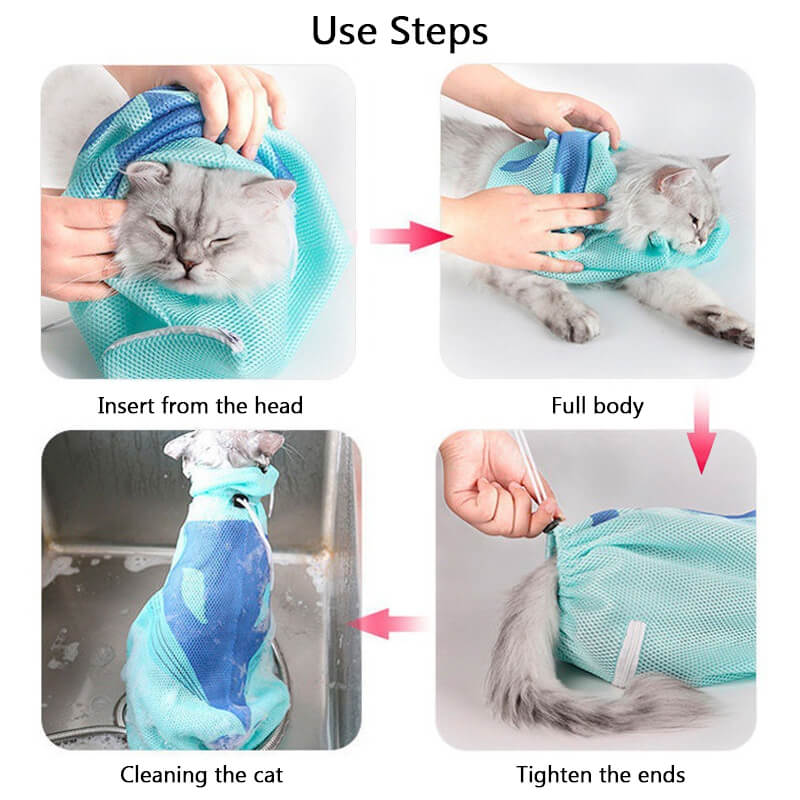 Fashion cat bath mesh bag