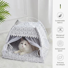 Load image into Gallery viewer, HiFuzzyPet Stylish Sunshade Pet Cats Tent Bed
