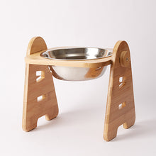 Load image into Gallery viewer, HiFuzzyPet Wooden Elevated Dog Bowls
