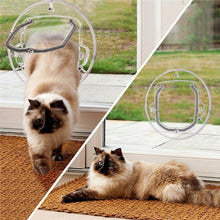 Load image into Gallery viewer, HiFuzzyPet 4 Locking Ways Cat Door For Patios Screen Door &amp; Windows
