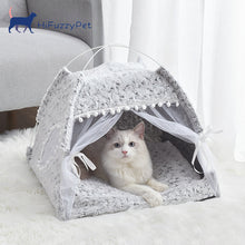 Load image into Gallery viewer, HiFuzzyPet Stylish Sunshade Pet Cats Tent Bed
