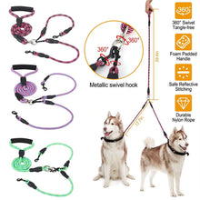 Load image into Gallery viewer, HiFuzzyPet Double Dog Leash With Comfortable Padded Handles
