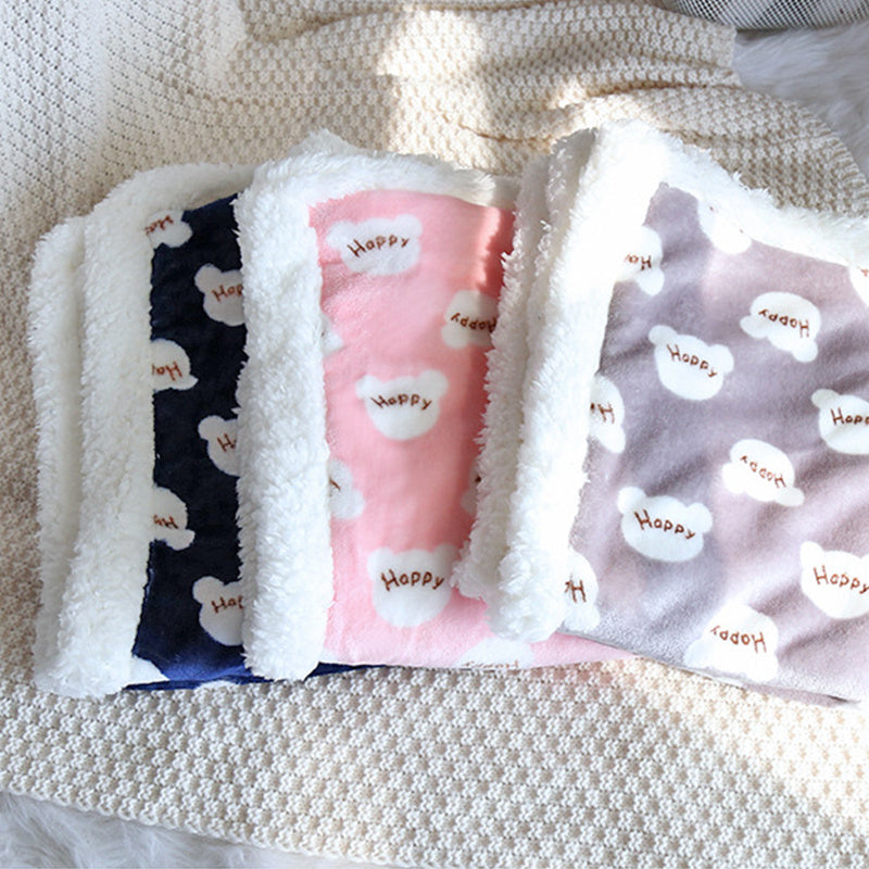 Visland Plush Home Fleece Throw Blanket, Warm Fuzzy Flannel Blanket for  Pet,Lightweight Soft Cozy Warm Very Small Microfiber Blankets ,18x25inch 
