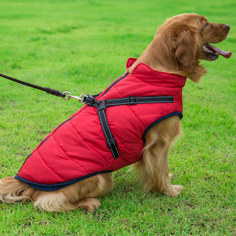 HiFuzzyPet Waterproof Dog Vest Winter Coat Warm