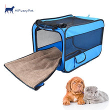 Load image into Gallery viewer, HiFuzzyPet Folding Comfortable Dog Travel Crate
