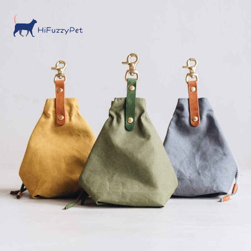 Stylish dog hot sale treat pouch